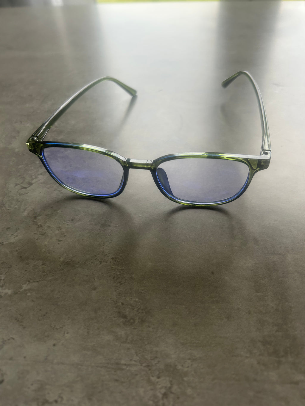 Unisex Anti Blue Light Glasses - Transparent Green