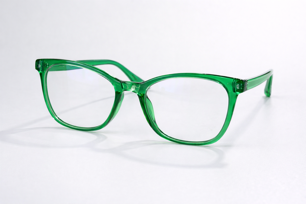 Unisex Anti Blue Light Glasses - Transparent Green