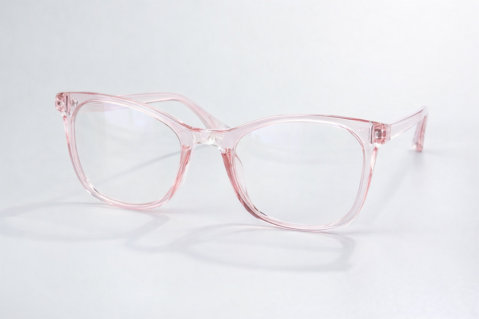 Unisex Anti Blue Light Glasses - Transparent Pink